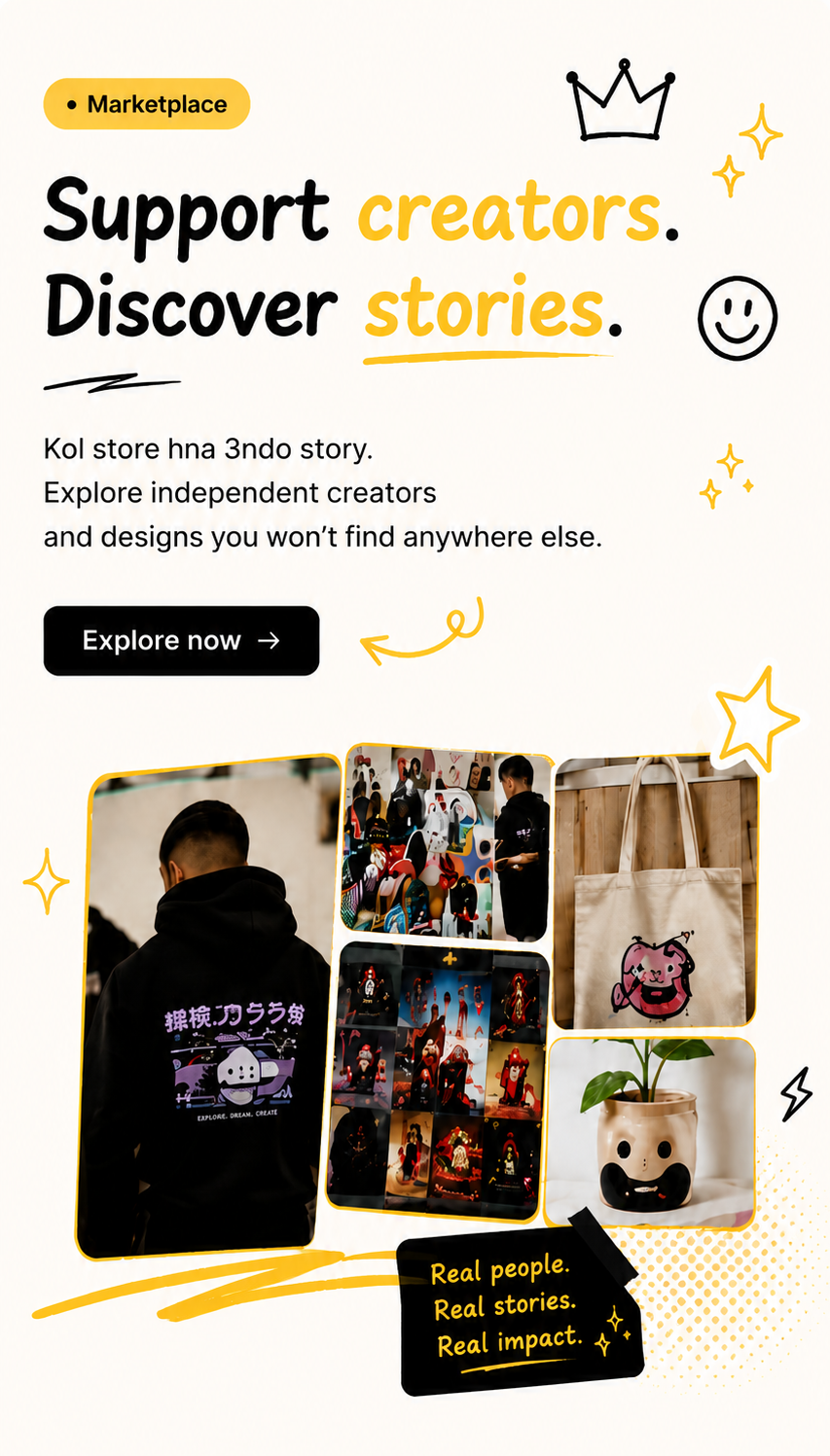 Support creators. Discover stories.