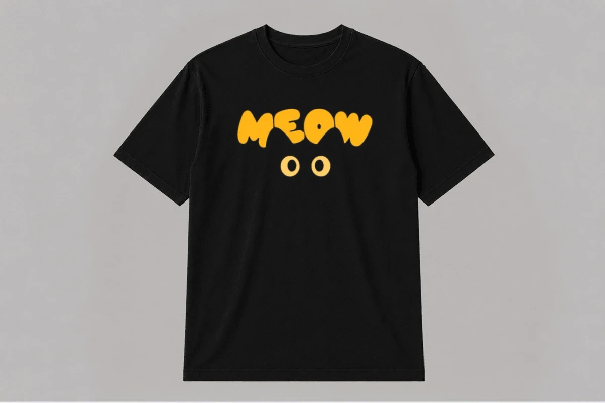 Cat lovers Meow Graphic Tee