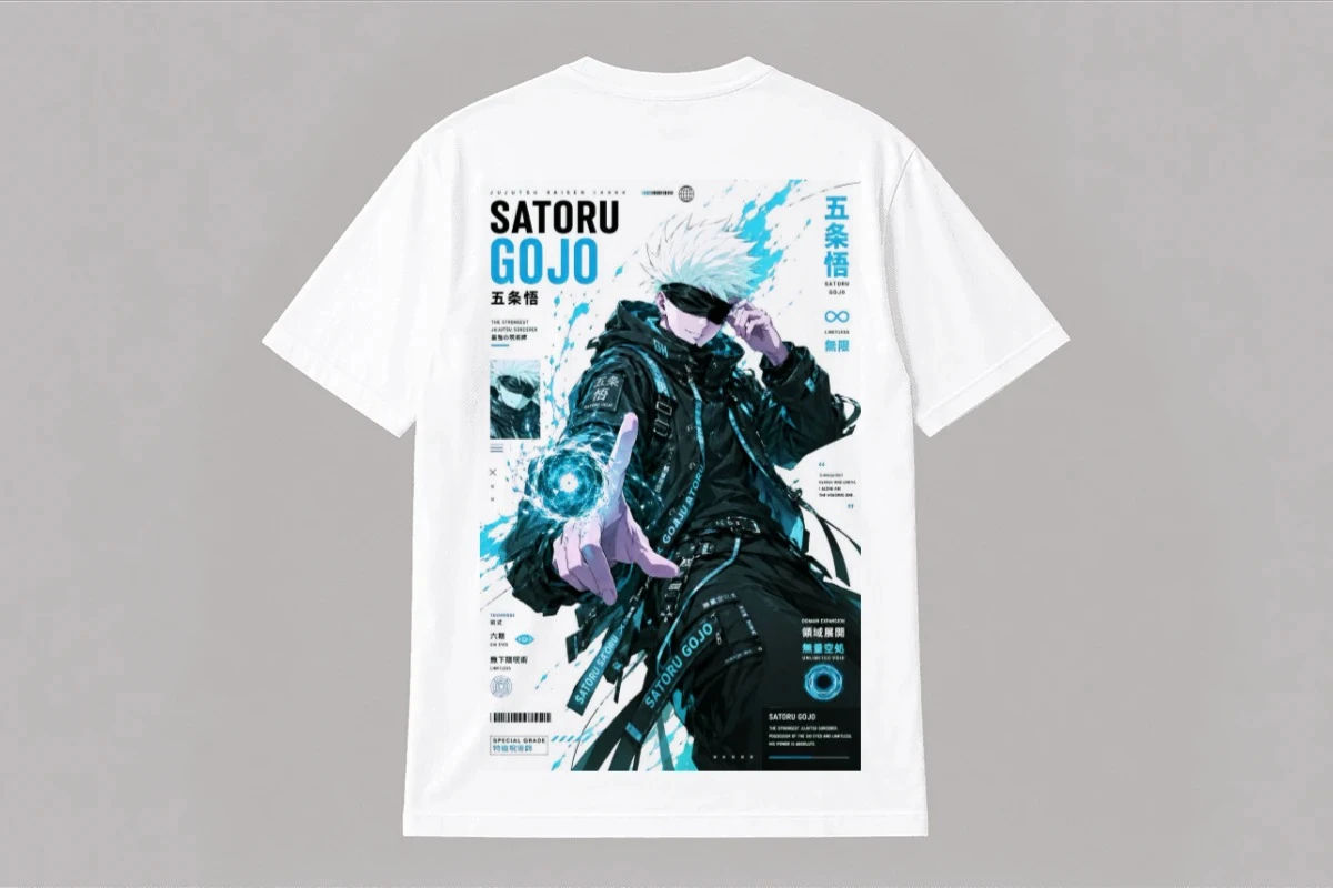 Satoru Gojo Cyberpunk Techwear